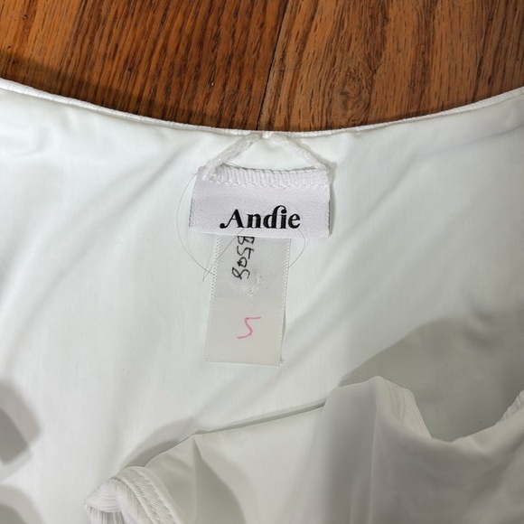 Andie String Bikini Set Ribbed White size S NWT/NWOT Classic Minimalist - Picture 4 of 8